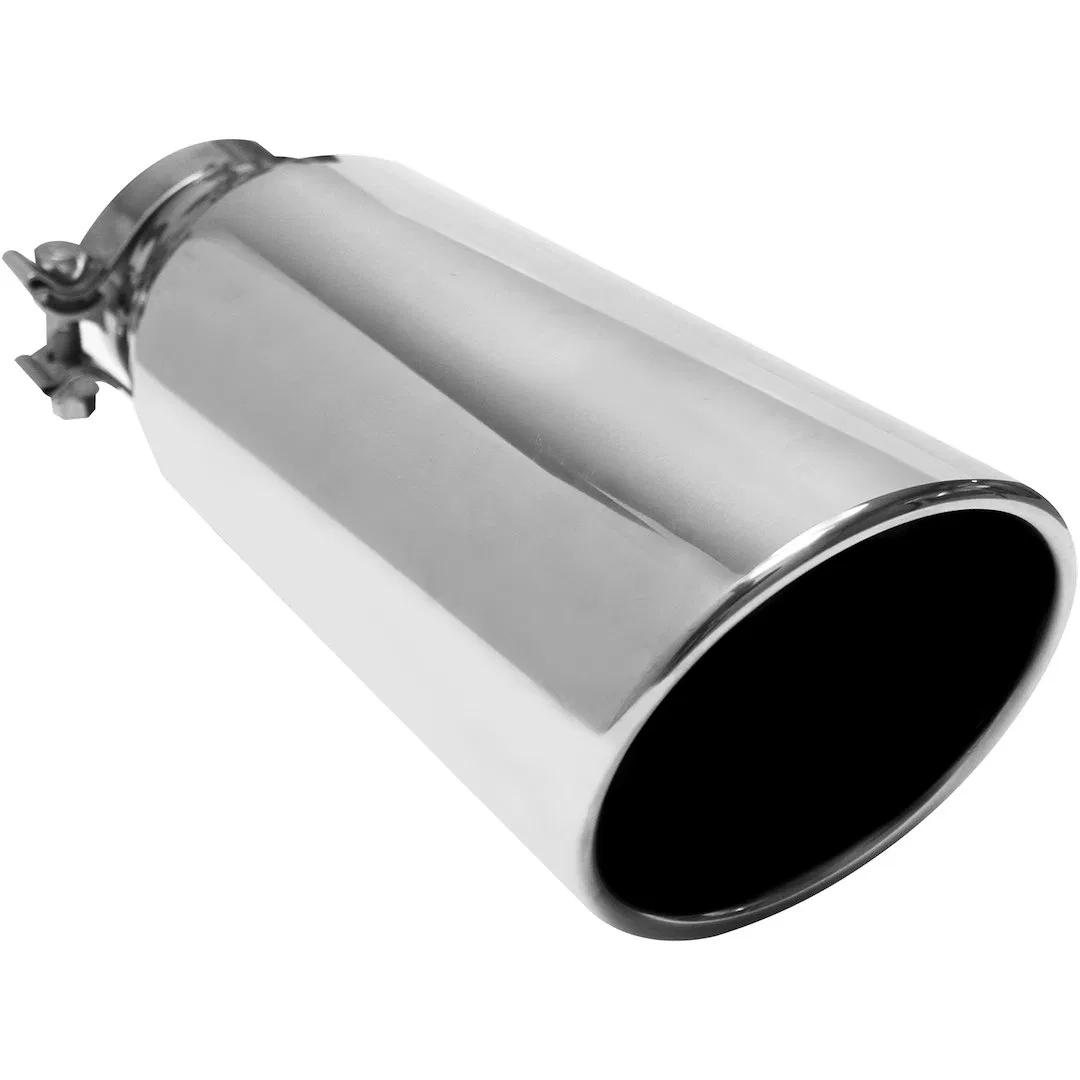 35214 – MAGNAFLOW Exhaust Tail Pipe Tip, 4 Inch Inside Diameter Inlet 5 Inch Outlet Stainless Steel Round 15 Degree A...
